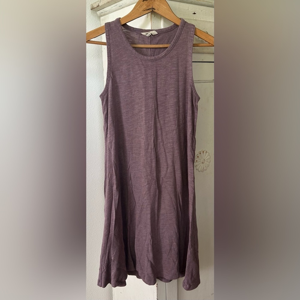 Madewell | Women’s Mauve/Purple Knit Crewneck Tank Shift Highpoint Dress Size XS - Picture 7 of 16